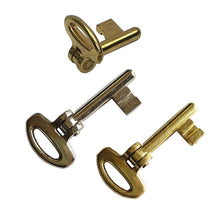 Carica l'immagine nel visualizzatore di Gallery, CHIAVE PIEGHEVOLE SNODATA X SERRATURE A GANCIO X PORTE SCORREVOLI BONAITI CF8 PATENT LUNGA 1091L ottone nichel 4C1091L0P3 4C1091L033