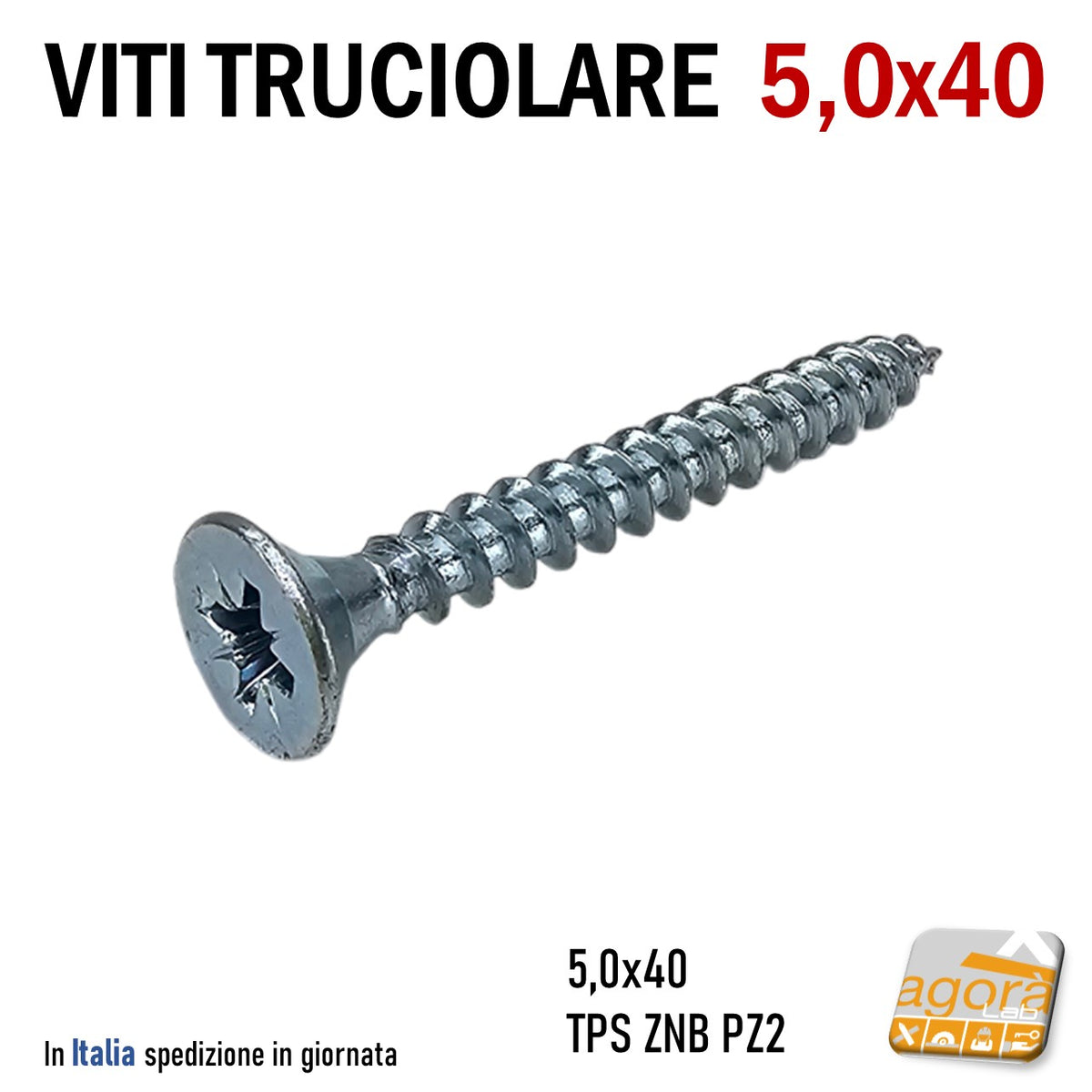 Viti Per Legno SPECTRE Advanced Cheapscrews - Zincate Gialle, Testa Piana Pozidriv, UK, Varie Misure - Foto 2