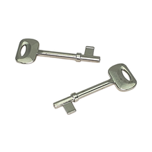 Carica l'immagine nel visualizzatore di Gallery, chiavi porte porta CHIAVE X SERRATURA PORTA INTERNA BONAITI PASSEPARTOUT PATENT IN METALLO CROMO CROMATA PATENT - door keys door KEY X INTERNAL DOOR LOCK BONAITI PATENT METAL PATENT CROME PASSPARTU
