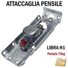 Carica l'immagine nel visualizzatore di Gallery, Attaccaglia staffa supporto pensili cucina mobili regolabile alta portata Libra H1 ferramenta livenza 63420010ZN