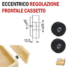 Carica l'immagine nel visualizzatore di Gallery, ECCENTRICO PER LA REGOLAZIONE DEL FRONTALE DEL CASSETTO BUSSOLA REGOLABILE WURTH D25X12 F069073381