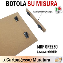 Carica l'immagine nel visualizzatore di Gallery, botola apribile anta sportello ispezionabile per arrivo valvole riscaldamento a pavimento quadri elettrici per vani tecnici verniciabile