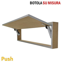 Carica l'immagine nel visualizzatore di Gallery, SPORTELLO BOTOLA INCASSO A FILO PUSH CARTONGESSO / MURO SU MISURA RIBALTA VERSO L'ALTO anta che apre in alto