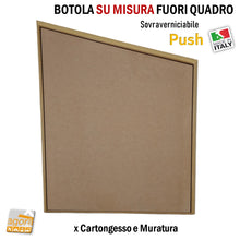 Carica l'immagine nel visualizzatore di Gallery, SPORTELLO BOTOLA INCASSO A FILO PUSH CARTONGESSO / MURO SU MISURA INCLINATA FUORI QUADRO anta antina sportellino ispezionabile regolabile di qualità