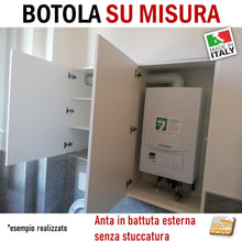 Carica l'immagine nel visualizzatore di Gallery, Botola su misura bagno cucina caldaia push anta senza maniglia verniciabile misure personalizzate sportelli ispezionabili