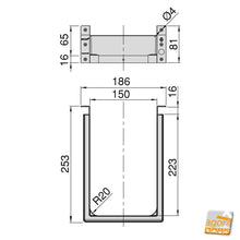 Carica l'immagine nel visualizzatore di Gallery, SALVA SIFONE PER CASSETTO RETTANGOLARE CARTER ASOLATO INTERNO cover per cassetti