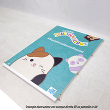 Load image into Gallery viewer, BANCARELLA CESTA ESPOSITORE CESTONE PER NEGOZI CHIUSA ANTICADUTA SU MISURA E DECORABILE decorati pubblicità loghi decorati stampati uv per negozi