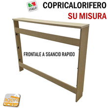 Carica l'immagine nel visualizzatore di Gallery, COPRICALORIFERO SU MISURA RIVESTIMENTO TERMOSIFONI VERNICIABILE TAMPONAMENTO COPERTURA PER TERMOSIFONI VENTILCONVETTORI PER CASE E UFFICI O NEGOZI FRONTALE ISPEZIONABILE AMOVIBILE SU PROGETTO