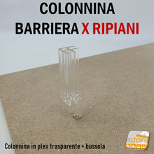 Load image into Gallery viewer, colonnina + bussola per ripiani per creare divisioni paretine divisorie