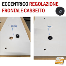 Carica l'immagine nel visualizzatore di Gallery, ECCENTRICO PER LA REGOLAZIONE DEL FRONTALE DEL CASSETTO BUSSOLA REGOLABILE WURTH D25X12 GRASS mobili falegnameria
