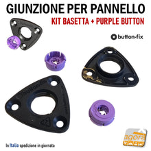 Carica l'immagine nel visualizzatore di Gallery, clips giunzione fissaggio pannelli nascosta invisibile a pressione button fix incastro regolabile