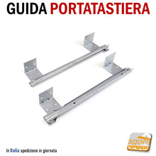 Carica l'immagine nel visualizzatore di Gallery, GUIDA SOTTOPIANO PORTATASTIERA PER PC ESTRAIBILE ATTACCO SOTTO SCRIVANIA X PIANO IN PANNELLO