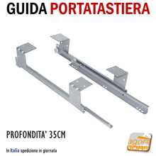 Carica l'immagine nel visualizzatore di Gallery, GUIDA SOTTOPIANO PORTATASTIERA PER PC ESTRAIBILE ATTACCO SOTTO SCRIVANIA X INDUSTRIA