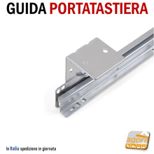 Carica l'immagine nel visualizzatore di Gallery, GUIDA SOTTOPIANO PORTATASTIERA PER PC ESTRAIBILE ATTACCO SOTTO SCRIVANIA PROFESSIONALE ROBUSTA GRANDE