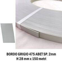 Carica l'immagine nel visualizzatore di Gallery, BORDO PVC SPESSORE 2,0 MM x ALTEZZA 28 MM IN ROTOLO ADATTO PER BORDATRICI LEGNO