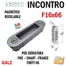 Carica l'immagine nel visualizzatore di Gallery, 4GAL200095 GAL2 AL2 contropiastra x serratura porta magnetica bonaiti five forty smart france
