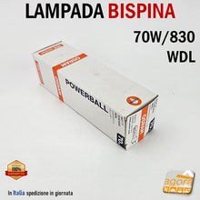 Carica l'immagine nel visualizzatore di Gallery, Lampada 70w/830 WDL G12 OSRAM HCI-T per faro da negozio e locale attacco Bispina warm light luce