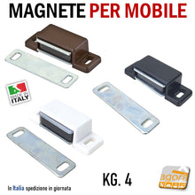 Load image into Gallery viewer, PUSH RATCHET FOR OPENING INVISIBLE DOORS MOBILE WITHOUT HANDLE RECESSED L50MM