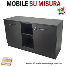 Carica l'immagine nel visualizzatore di Gallery, MOBILE UFFICIO SU MISURA PERSONALIZZATO ARMADIETTO ARREDO CASA ANTE RIPIANI CHIAVE