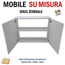 Carica l'immagine nel visualizzatore di Gallery, mobili su misura falegnameria mobiletto su misura aperto dietro senza schienale