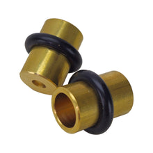 Carica l'immagine nel visualizzatore di Gallery, REGGICRISTALLO REGGIRIPIANO PERNO PER VETRINE E RIPIANI CON GOMMA DIAM.12X18 REGGIVETRO O-ring OTTONE