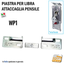 Load image into Gallery viewer, PIASTRA SUPPORTO A PARETE WP1 PER H1 LIBRA PENSILE CUCINA SX+DX 148X30 SP2