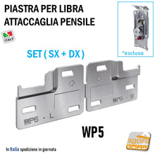 Load image into Gallery viewer, Piastra reggipensile WP5 in acciaio zincato Ferramenta Livenza per fissaggio pensili cucina staffa supporto fissaggi piastre ganci a muro