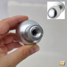 Carica l'immagine nel visualizzatore di Gallery, POMOLO FISSO PER PORTONCINO PORTA BLINDATA HOPPE ARGENTO F1 D 60L/42K KIT CON ROSETTA blindata portoncino lato esterno