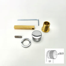 Carica l'immagine nel visualizzatore di Gallery, Art. PH1 NOTTOLINO-POMOLO WC BONAITI PER PORTA ADATTO PER SERRATURA B NO-HA MINI 937 SENZA MANIGLIA SOLO LATO INTERNO CROMATO LUCIDO