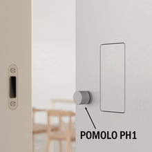 Carica l'immagine nel visualizzatore di Gallery, NOTTOLINO WC B NO-HA MINI PH1 BONAITI SOLO LATO INTERNO PER PORTA BAGNO/PRIVACY pomolo solo lato interno design godronato per porte rasomuro filomuro