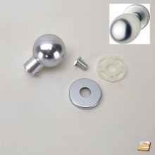 Carica l'immagine nel visualizzatore di Gallery, POMOLO FISSO PER PORTONCINO PORTA BLINDATA HOPPE ARGENTO F1 D 60L/42K KIT CON ROSETTA pomoli maniglie per blindate