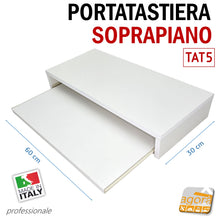 Carica l'immagine nel visualizzatore di Gallery, portatastiera estraibile per pc con spazio per tastiera e mouse bianco a estrazione professionale robusto bianco per scrivania sottopiano e soprapiano per magazzino per ufficio