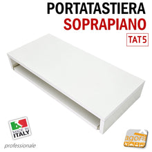 Carica l'immagine nel visualizzatore di Gallery, portatastiera estraibile per pc con spazio per tastiera e mouse bianco a estrazione professionale robusto bianco per scrivania sottopiano e soprapiano robusto
