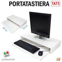 Carica l'immagine nel visualizzatore di Gallery, PORTATASTIERA PC SOPRAPIANO ESTRAIBILE TAT5 PIANETTO AGGIUNTIVO CON RIPIANO X SCRIVANIA