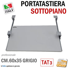 Carica l'immagine nel visualizzatore di Gallery, under-desktop keyboard and mouse holder under-desktop keyboard and mouse computer home office company warehouses professional grey pull-out stand