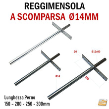 Carica l'immagine nel visualizzatore di Gallery, reggimensola a scomparsa staffa nascosta invisibile per ripiani mensole mensola ripiano pannello senza supporto a vista nascosto integrato incassato infilato