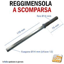 Carica l'immagine nel visualizzatore di Gallery, REGGIMENSOLA A SCMPARSA REGGIRIPIANO INVISIBILE STAFFA SUPPORTO PER RIPIANI DIAMETRO 14x170MM fischer
