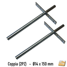 Carica l'immagine nel visualizzatore di Gallery, REGGIMENSOLA INVISIBILE A SCOMPARSA PER RIPIANI SENZA SUPPORTI A VISTA LUNGO E CORTO IN ACCIAIO ROBUSTO ECONOMICO E FACILE DA MONTARE STAFFA RIPIANI NASCOSTI 15CM