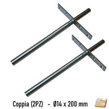 Carica l'immagine nel visualizzatore di Gallery, REGGIMENSOLA INVISIBILE A SCOMPARSA PER RIPIANI SENZA SUPPORTI A VISTA LUNGO E CORTO IN ACCIAIO ROBUSTO ECONOMICO E FACILE DA MONTARE STAFFA RIPIANI NASCOSTI 20CM