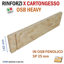 Carica l'immagine nel visualizzatore di Gallery, rinforzi per pareti in cartongesso rinforzo struttura metallica ctg cartongessi supporto pensili sanitari mobili pesanti robusto legno pesante