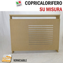 Carica l'immagine nel visualizzatore di Gallery, COPRICALORIFERO SU MISURA RIVESTIMENTO TERMOSIFONI VERNICIABILE TAMPONAMENTO COPERTURA PER TERMOSIFONI VENTILCONVETTORI PER CASE E UFFICI O NEGOZI FRONTALE ISPEZIONABILE AMOVIBILE MISURE PERSONALIZZATE
