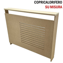 Carica l'immagine nel visualizzatore di Gallery, COPRICALORIFERO SU MISURA RIVESTIMENTO TERMOSIFONI VERNICIABILE TAMPONAMENTO COPERTURA PER TERMOSIFONI VENTILCONVETTORI PER CASE E UFFICI O NEGOZI FRONTALE ISPEZIONABILE AMOVIBILE. cover nasconti termosifone
