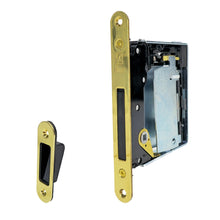 Carica l'immagine nel visualizzatore di Gallery, SERRATURA PORTA MAGNETICA B NO-HA MINI BONAITI 937 INVISIBILE PRIVACY Q6 FRONTALE 22X190MM E28 OTTONE LUCIDO +GACCIA 48937050G6