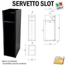 Carica l'immagine nel visualizzatore di Gallery, Servetto divisorio per slot machines VLT stretto alto con piano posacenere gancio appendiborsa nero stretto table slot tavolino servizio per casinò sala fumatori professionale pronta consegna