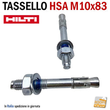 Carica l'immagine nel visualizzatore di Gallery, TASSELLO ANCORANTE ALTE PRESTAZIONI CERTIFICATO IN ACCIAIO CON BARRA FILETTATA E DADO TE HILTI HSA tasselli a battere metallici M10x83 7613023666516 strutturali