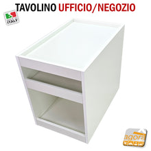 Carica l'immagine nel visualizzatore di Gallery, tavolino comodino con ripiano con rialzo anticaduta senza schienale con ruote su misura per stampante attrezzatura medica accessori elettrici per negozi bar ristoranti centri estetici parrucchieri su misura RLZ professionale