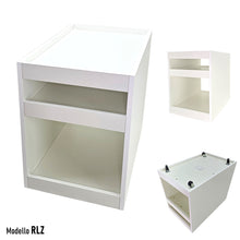 Carica l'immagine nel visualizzatore di Gallery, tavolo tavolino comodino con ripiano con rialzo anticaduta senza schienale con ruote su misura per stampante attrezzatura medica accessori elettrici per negozi bar ristoranti centri estetici parrucchieri su misura RLZ