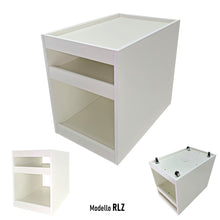 Carica l'immagine nel visualizzatore di Gallery, tavolino comodino con ripiano con rialzo anticaduta senza schienale con ruote su misura per stampante attrezzatura medica accessori elettrici per negozi bar ristoranti centri estetici parrucchieri su misura RLZ