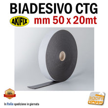 Load image into Gallery viewer, Nastro Biadesivo per cartongesso 50mm x 20 metri rotolo 5cm 20mt professionale ctg biadesivizzato