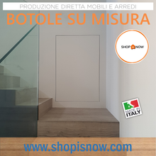 Carica l'immagine nel visualizzatore di Gallery, Botole su misura sportelli per ispezione push rasomuro filo parete invisibili per abitazioni verniciabili antina click regolabile di design belle da vedere